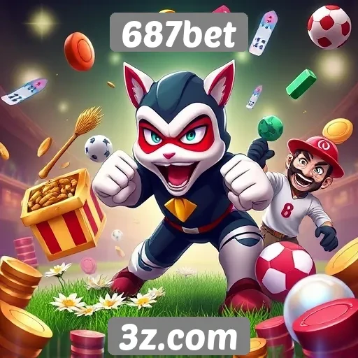 Variedade de jogos disponíveis na plataforma 687bet